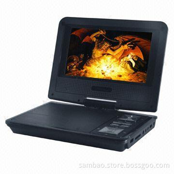 7-inch Portable DVD Player with USB/SD Slots, TV/FM Radio/Games, OSD in Multi-languages